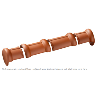 Koramic Vorst met Dubbele Wel Vario 225mm Leikleur Mat Engobe